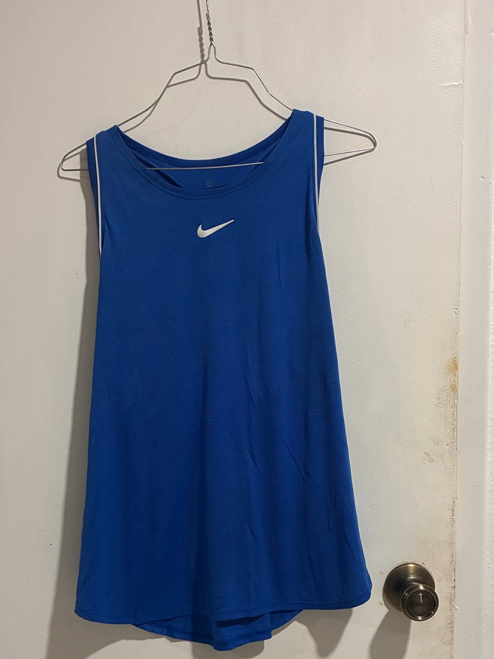 Nike Royal Blue Women's Athletic Tank with White Swoosh